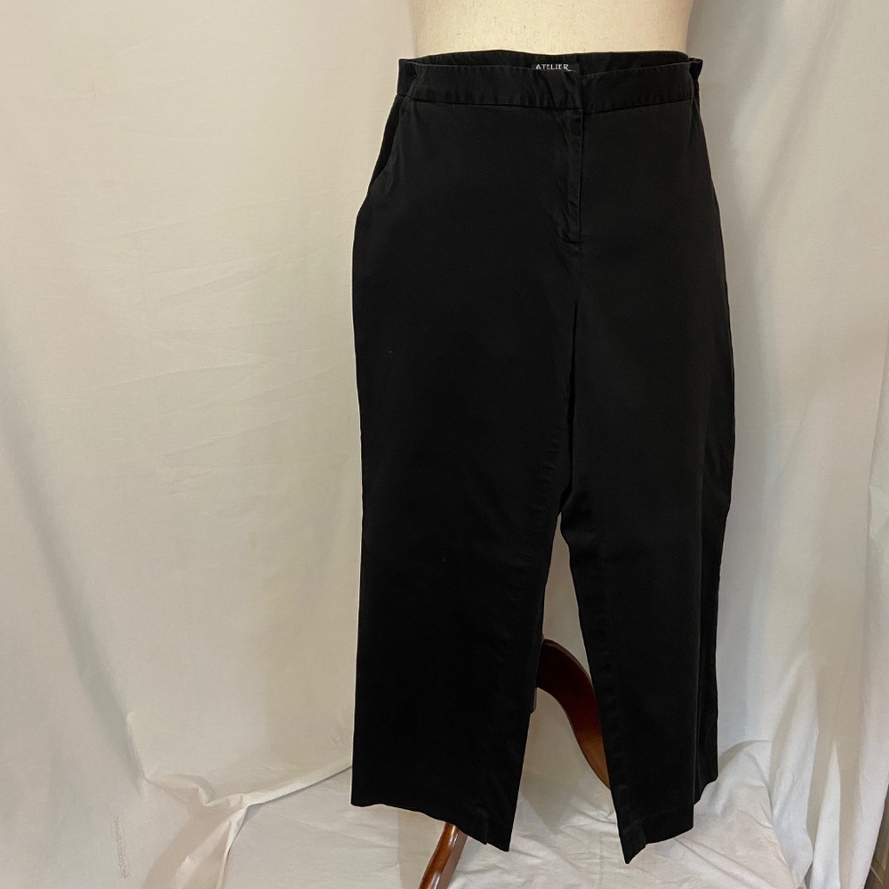 Atelier Luxe Black Pants Plus Size 16W